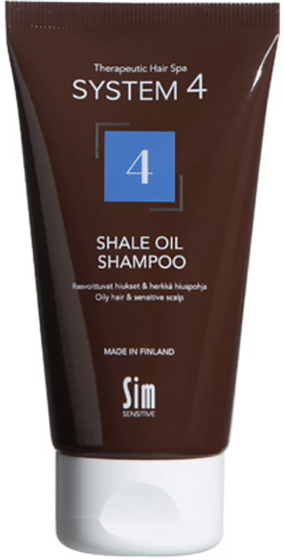 Шампунь для жирної і чутливої шкіри голови Shale Oil Shampoo №4 System 4, 75 мл