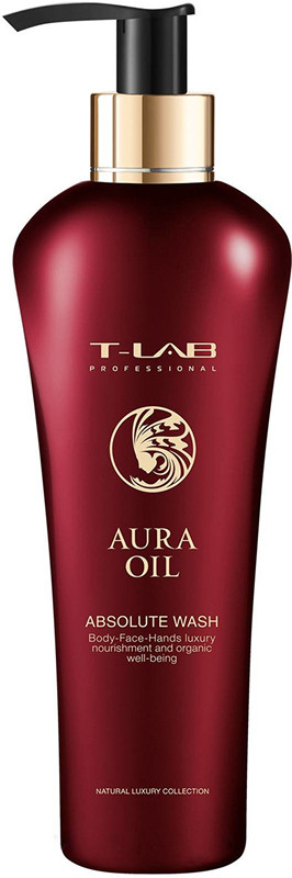 Шампунь-гель для мягкости волос и тела AURA OIL Absolute Wash T-LAB Professional, 300 мл
