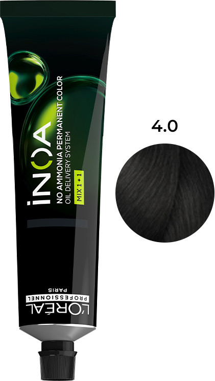 Крем-краска для волос Inoa № 4.0 L’Oreal Professionnel Paris, 60 мл