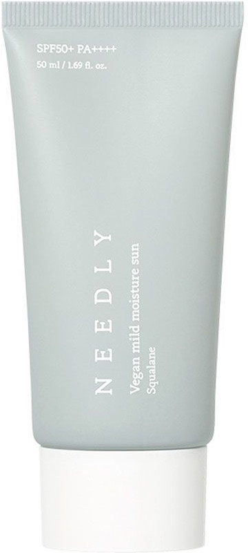 Зволожуючий сонцезахисний крем з рослинним скваланом Needly Vegan Mild Moisture Sun SPF 50+ PA++++, 50 мл