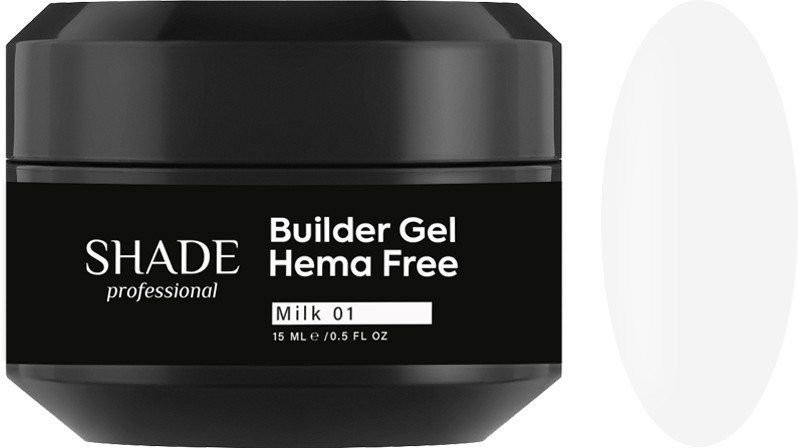 Моделирующий гель Builder gel Milk 01 Shade, 15 мл