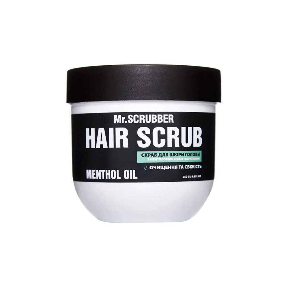 Скраб для шкіри голови та волосся Hair Scrub Menthol Oil Mr.Scrubber, 250 мл