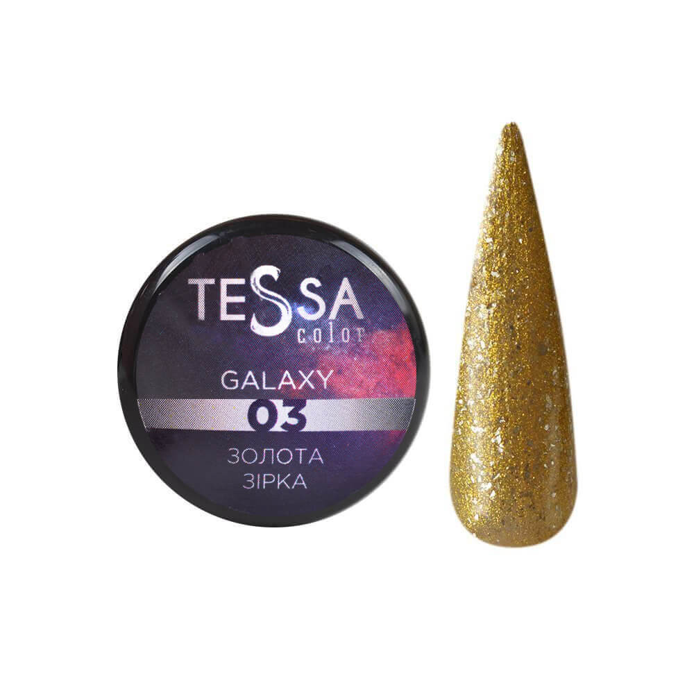 Гель-лак Galaxy 03 Золотая звезда TESSA 5 мл