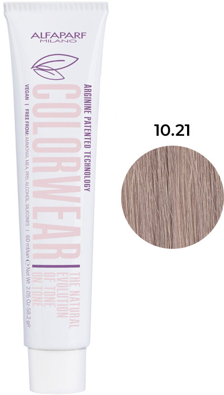 Тонуюча фарба для волосся Color Wear тон 10.21 Alfaparf 60 мл 