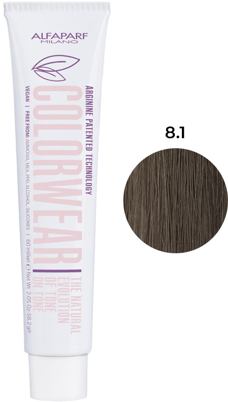 Тонирующая краска для волос Color Wear тон 8.1 Alfaparf, 60 мл