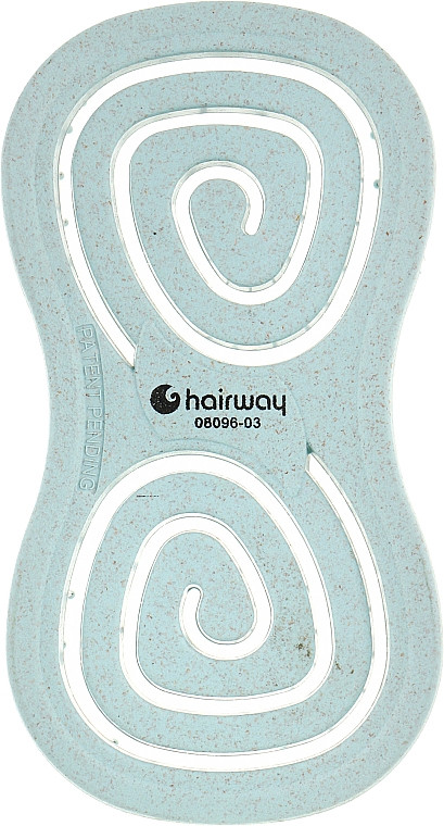 Масажна щітка для волосся Organica блакитна Hairway  Фото 3 
