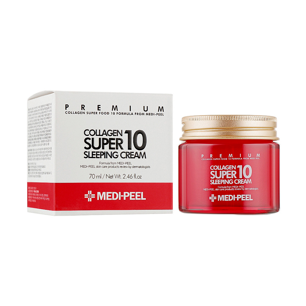 Крем для лица ночной омолаживающий с коллагеном Collagen Super 10 Sleeping Cream Medi-Peel, 70 мл на beauty-prof.com Фото 2 Крем для лица ночной омолаживающий с коллагеном Collagen Super 10 Sleeping Cream Medi-Peel, 70 мл Фото 2