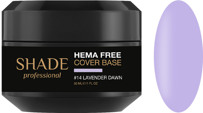 База для нігтів cover Hema Free №14 Lavender dawn Shade, 30 мл