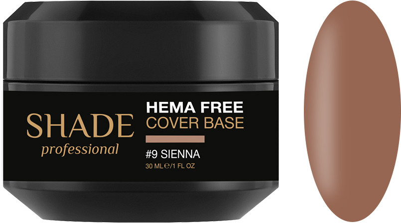 База для ногтей cover Hema Free №9 Sienna Shade30 мл