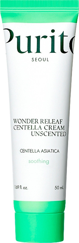 Крем восстанавливающий с центеллой без масел Purito Wonder Releaf Centella Cream Unscented, 50 мл