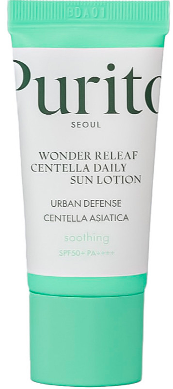 Миниатюра лосьона солнцезащитного Purito Seoul Wonder Releaf Centella Daily Sun Lotion, 15 мл