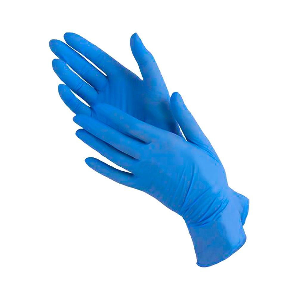 Перчатки нитриловые неопудренные синие М Simple Nitrile, 100 шт