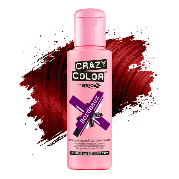 Тинт-краска для волос №51 бордо Crazy Color, 100 мл