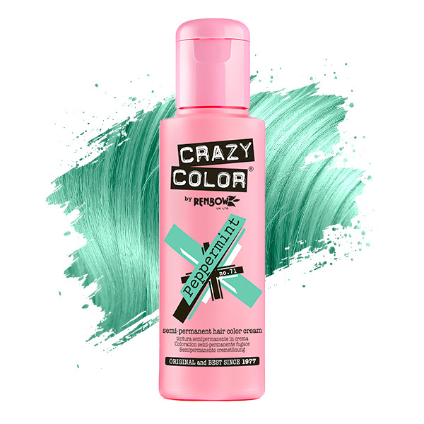 Тинт-краска для волос перечная мята Crazy Color, 100 мл