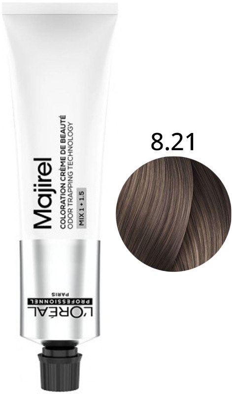 Крем-краска для волос стойкая 8.21 Majirel L’Oreal Professionnel, 60 мл