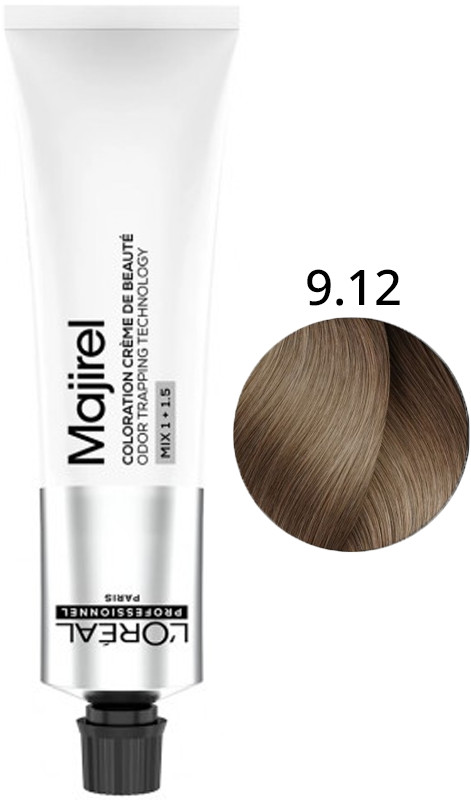 Крем-краска для волос стойкая 9.12 Majirel L’Oreal Professionnel, 60 мл