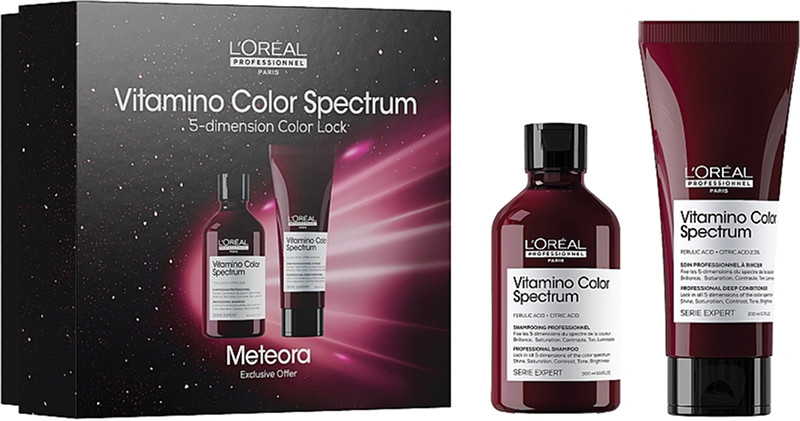 Набір шампунь та кондиціонер для волосся Vitamino Color Spectrum Meteora 2025 L’Oreal Professionnel, (300 мл/200 мл)