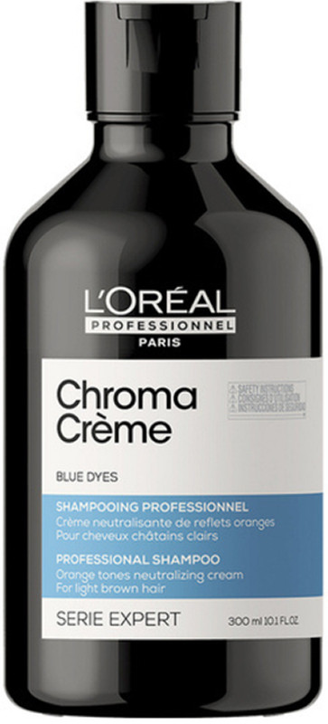 Шампунь для нейтрализации оранжевого оттенка светло-коричневых волос Expert Chroma Creme Blue Dyes L’Oreal Professionnel, 300 мл