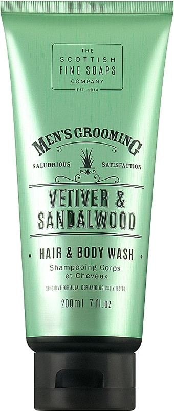Шампунь-гель для душу Scottish Fine Soaps Vetiver & Sandalwood Hair Body Wash Perlier, 250 мл