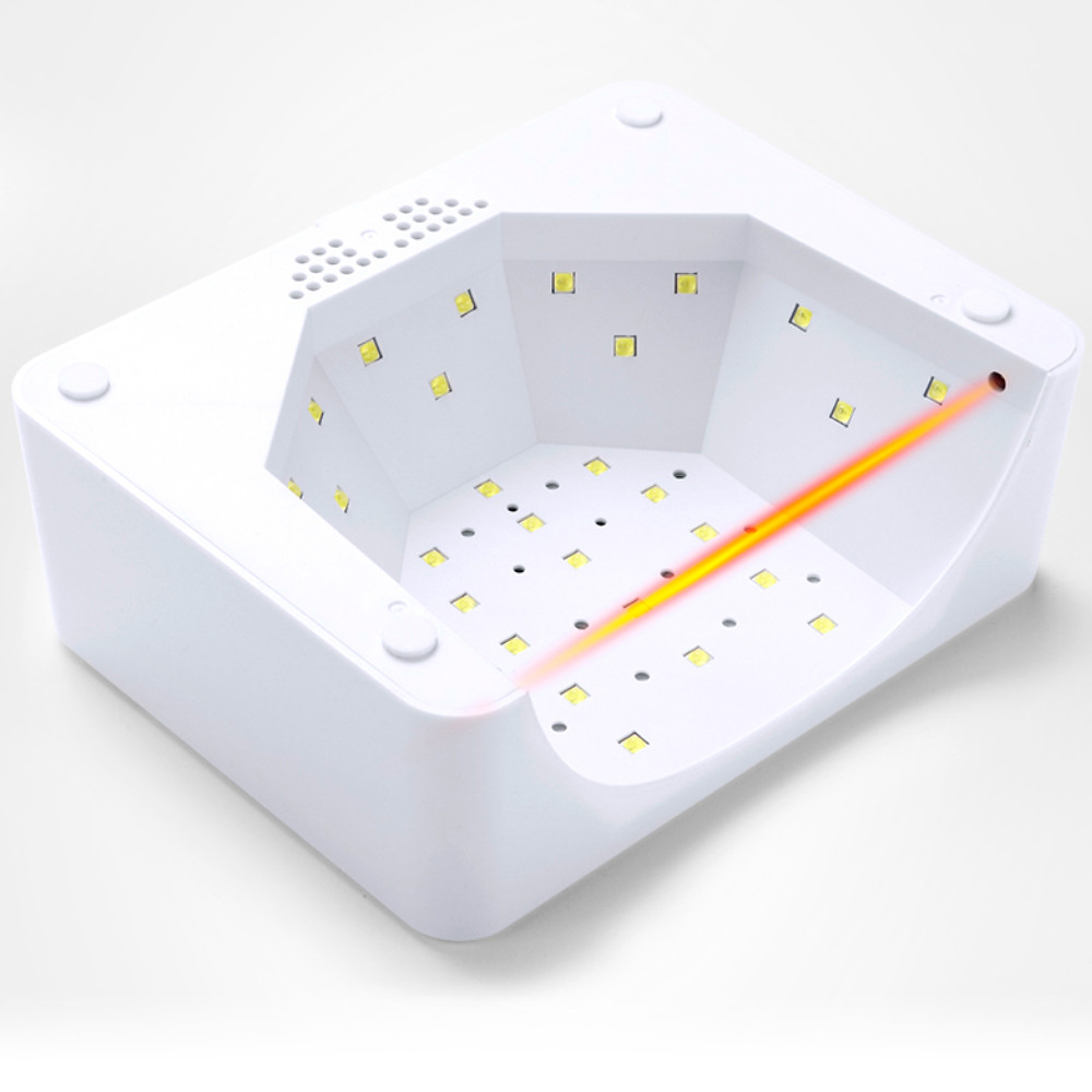 LED/UV Лампа STAR 1 гибридная (с дисплеем) красно-белая 48 Вт  Фото 4 