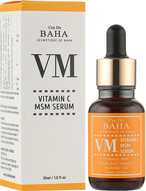 Сироватка освітлююча з вітаміном C MSM Serum Cos De Baha, 30 мл  Фото 2 