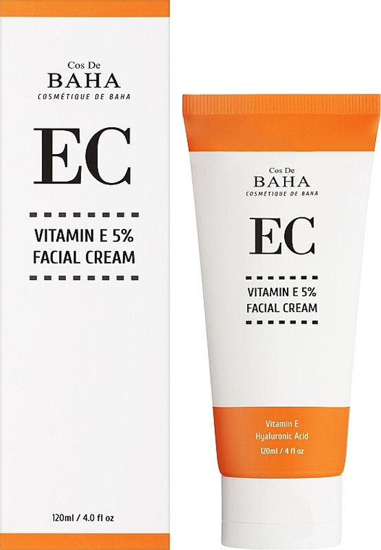Крем відновлюючий з вітаміном E 5% та керамідами Facial Cream Cos De BAHA, 120 мл  Фото 2 