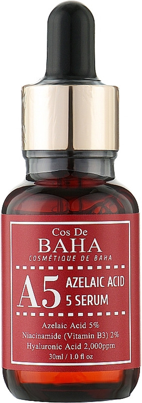 Сироватка з азелаїновою кислотою Azelaic Acid 5% Serum Cos De Baha, 30 мл