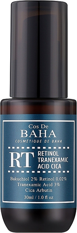 Сироватка з ретинолом та транексамовою кислотою Retinol Tranexamic Acid Cica Cos De Baha, 30 мл 