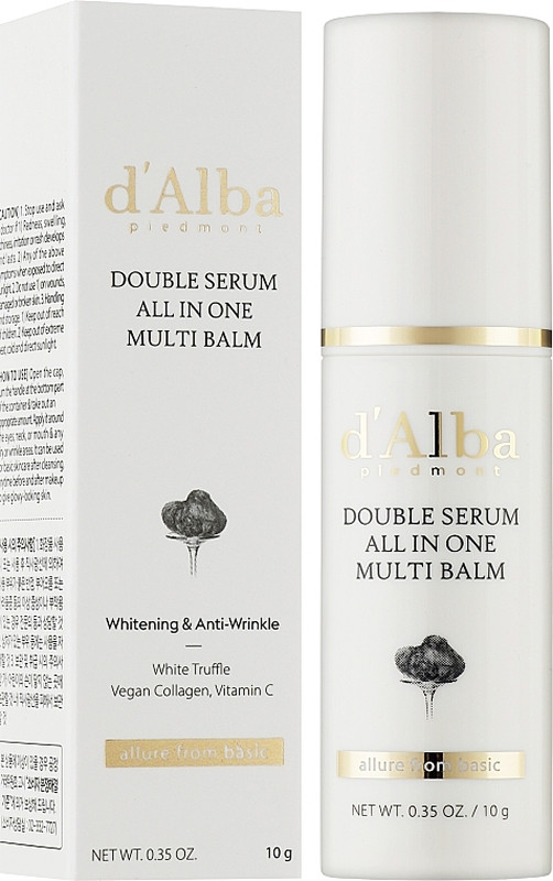 Стик мультифункциональный антивозрастной Double Serum All In One Multi Balm d'Alba, 10 г  Фото 2 