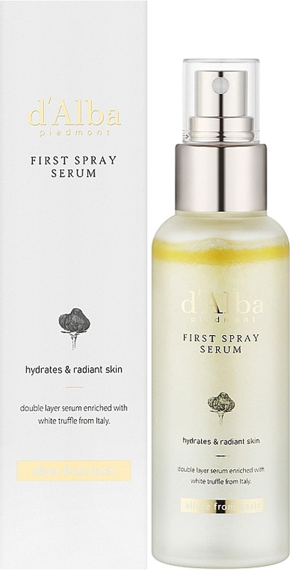 Серум-міст зволожувальний регенерувальний White Truffle First Spray Serum d'Alba, 50 мл на beauty-prof.com Фото 2 Серум-міст зволожувальний регенерувальний White Truffle First Spray Serum d'Alba, 50 мл Фото 2