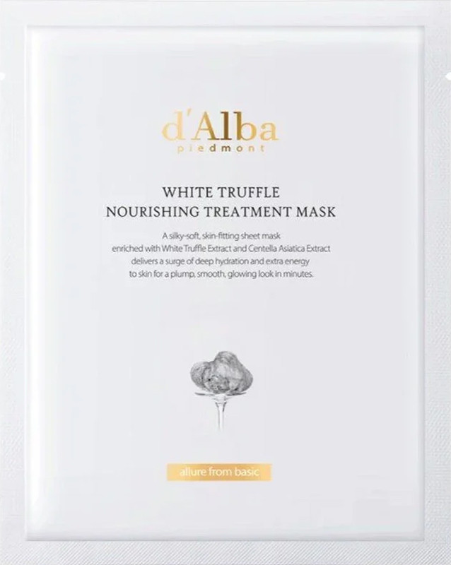 Маска тканинна живильна White Truffle Nourishing Treatment Mask d'Alba, 25 г
