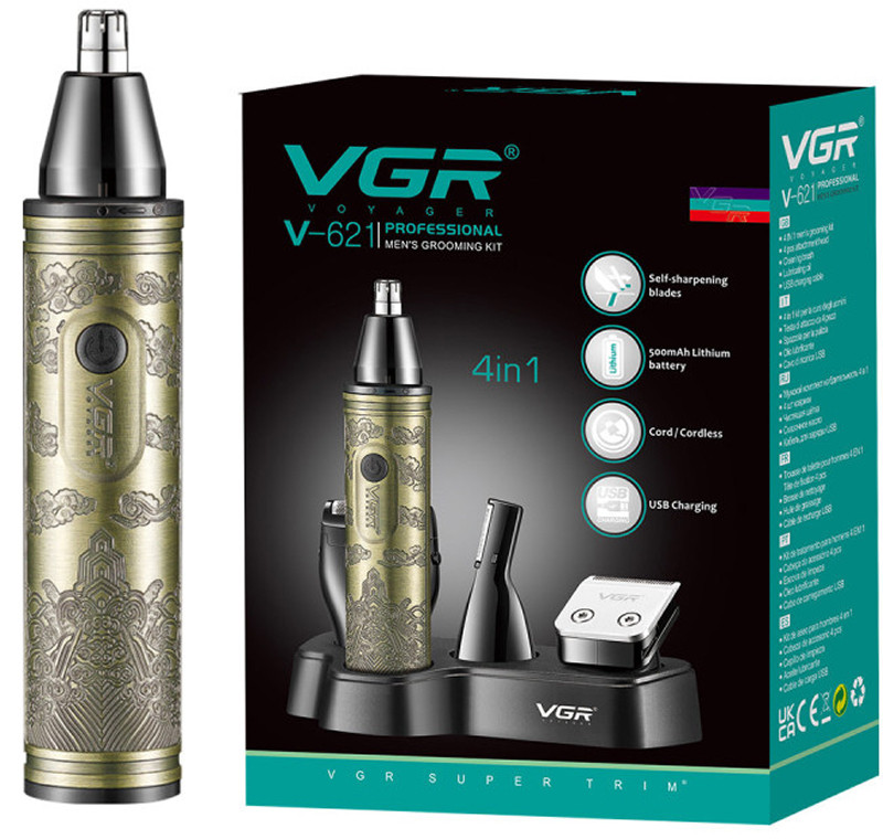 Тример для видалення волосся в носі Gold V-621GD VGR 