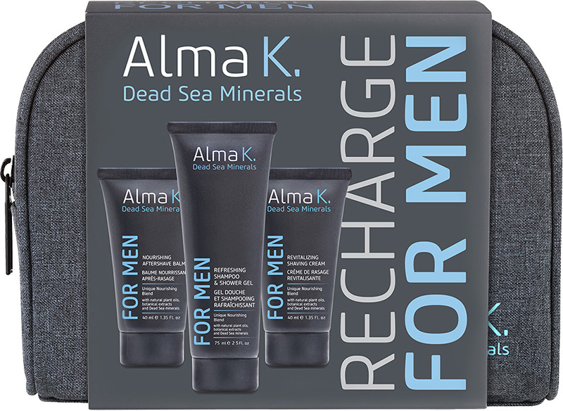 Набір дорожній Recharge for Men Alma K, (75 мл/40 мл/40 мл)