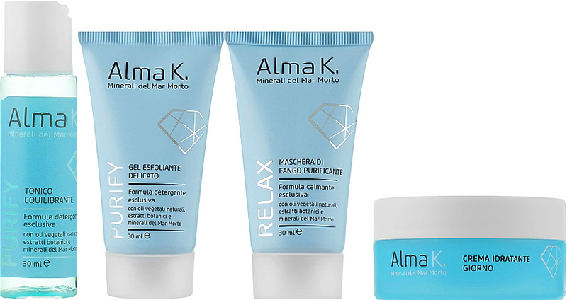Набір для догляду за обличчям Me First! Alma K, (30 мл/30 мл/15 мл/30 мл) на beauty-prof.com Фото 2 Набір для догляду за обличчям Me First! Alma K, (30 мл/30 мл/15 мл/30 мл) Фото 2