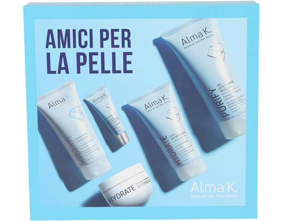 Набор для ухода за кожей Skin Besties Alma K, (50 мл/40 мл/8 мл/30 мл/75 мл)