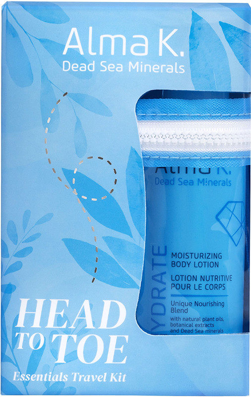 Набір дорожній для догляду за тілом і волоссям Head to Toe Essentials Alma K (100мл/100мл/100мл/100мл/100) Фото 3