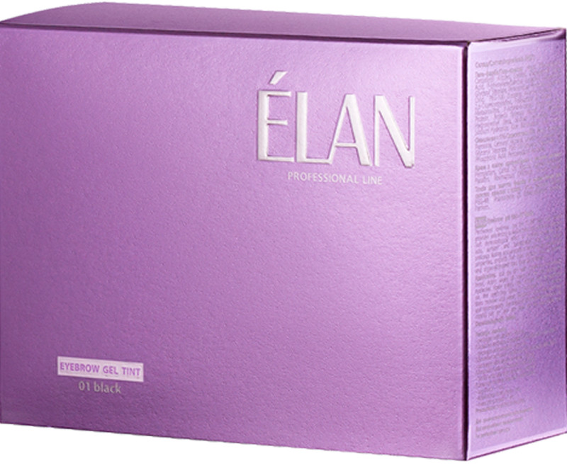 Гель-краска для бровей с окислителем 01 Black (набор) ELAN