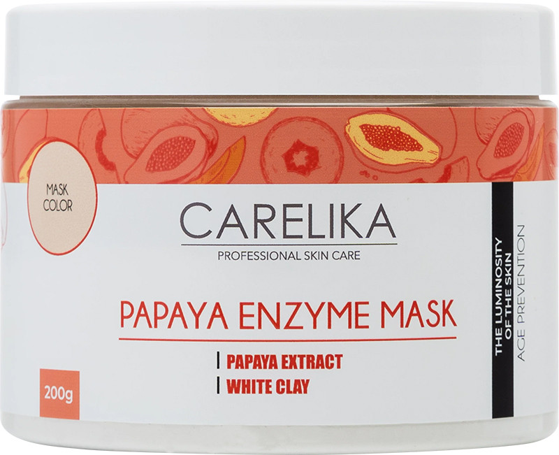 Маска для лица энзимная с экстрактом папайи CARELIKA, 200 г