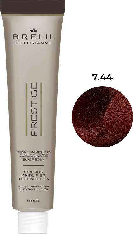 Краска для волос Colorianne Prestige 7/44, 100мл BRELIL