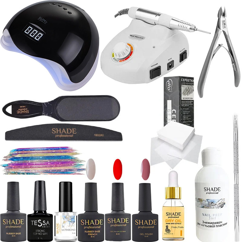 Стартовый набор для маникюра и педикюра Shade Professional
