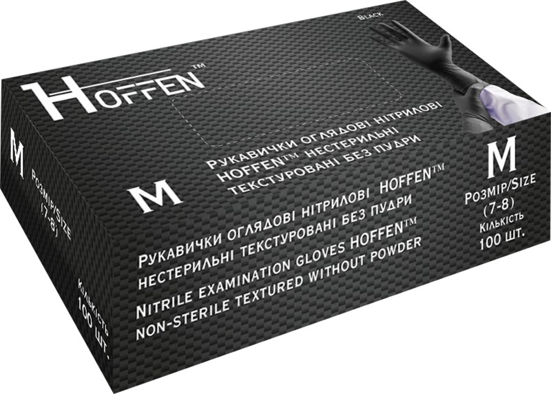 Перчатки смотровые нитриловые черные M Safe-Tach Централмед, 100 шт Фото 2