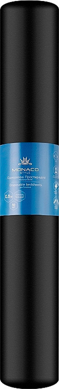 Простынь ПЕРФ черная 0,8х1,8м Monaco, 50 шт