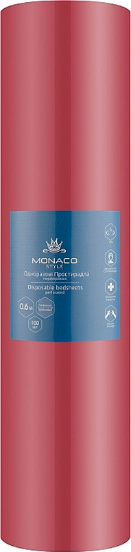 Простирадло ПЕРФ рожеве 0,6х1,8м Monaco, 100 шт