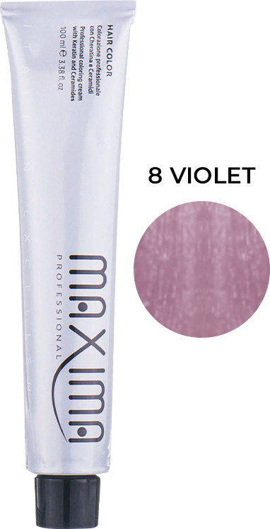 Фарба для волосся 8 Metallic chrome violet Maxima 100 мл