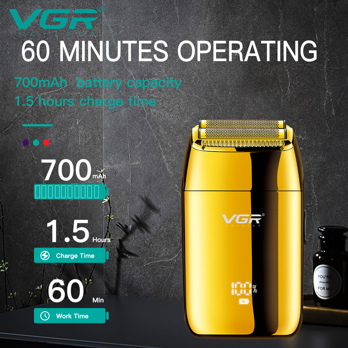 Електробритва V-399 GOLD VGR  Фото 2 
