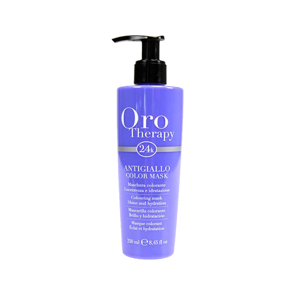 Маска c эффектом ламинирования антижелт. Oro therapy Fanola 250 мл.*