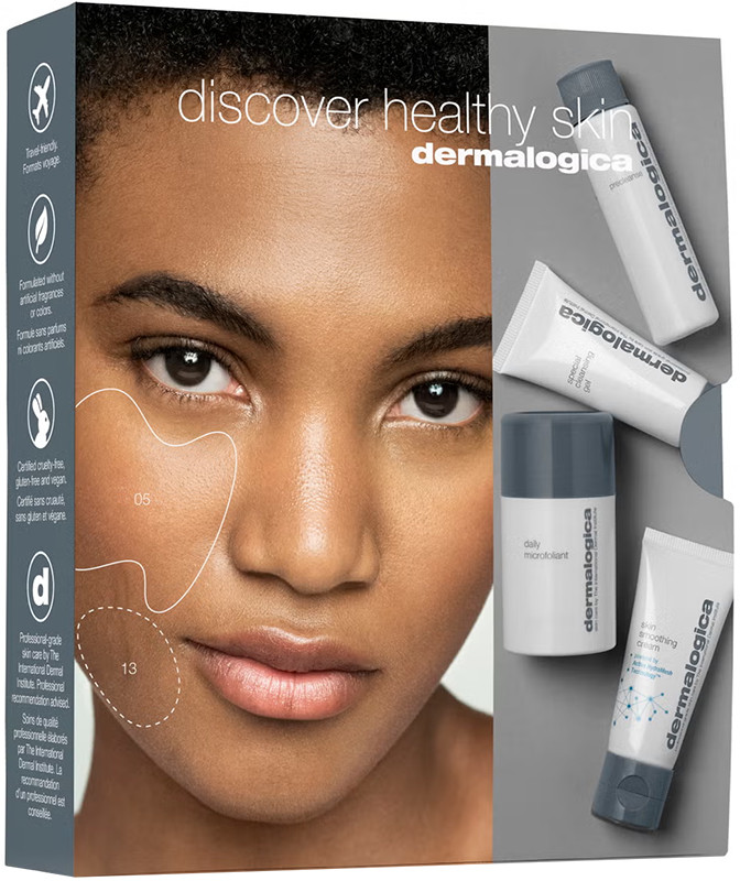 Набір Здоров'я Вашої шкіри Discover Healthy Skin Kit (PreClean.30мл, Spec.Cleans.Gel15мл, Microfol.13г, Smooth.Cr.15мл) Dermalogica 