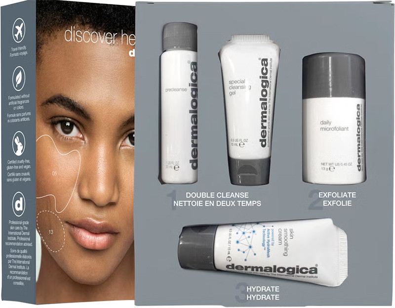 Набір Здоров'я Вашої шкіри Discover Healthy Skin Kit (PreClean.30мл, Spec.Cleans.Gel15мл, Microfol.13г, Smooth.Cr.15мл) Dermalogica  Фото 2 