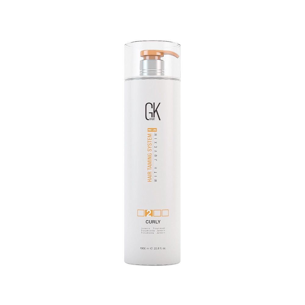 Средство для лечения и выравнивания волос с защитой от УФ Curly 2% Global Keratin, 1000 мл