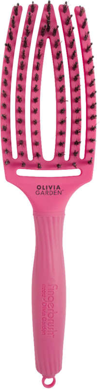 Щітка Finger Brush Care Iconic Boar&Nylon Hot Pink M Olivia Garden